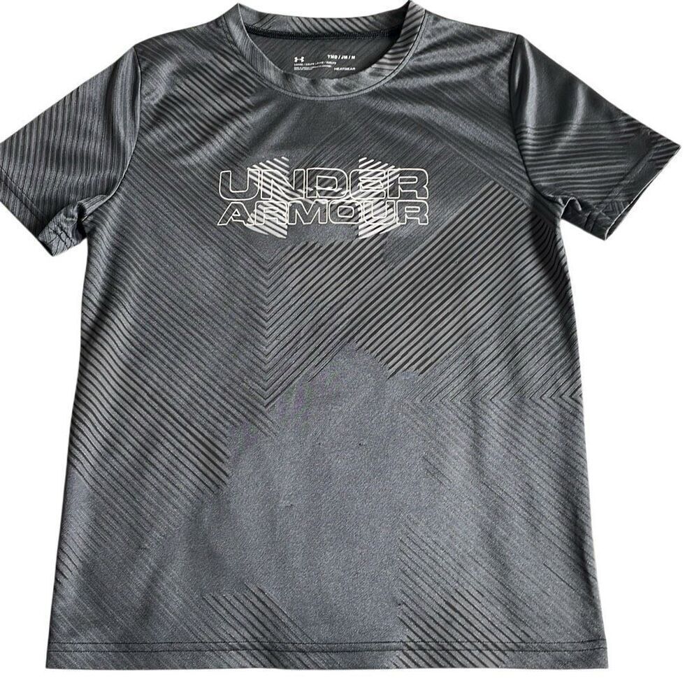 EUC! Under Armour Loose HeatGear Gray Tee Size Youth M